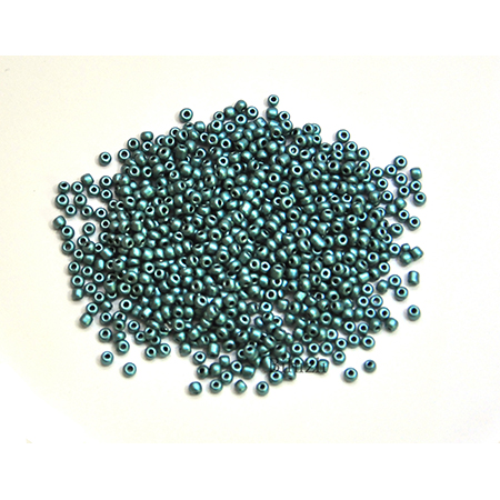 3 mm  ( 0.8 )  Cam Kum Boncuk ( 100 Gram )  Petrol Mavisi Renk
